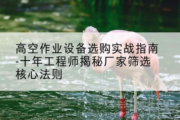 宽城剪叉式升降机厂家-高空作业设备选购实战指南-十年工程师揭秘厂家筛选核心法则